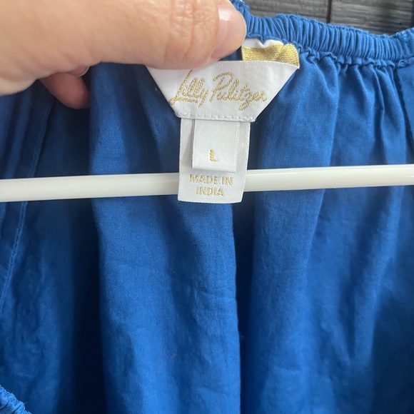 Lilly Pulitzer Blue Starfish Print Blouse - Picture 4 of 4